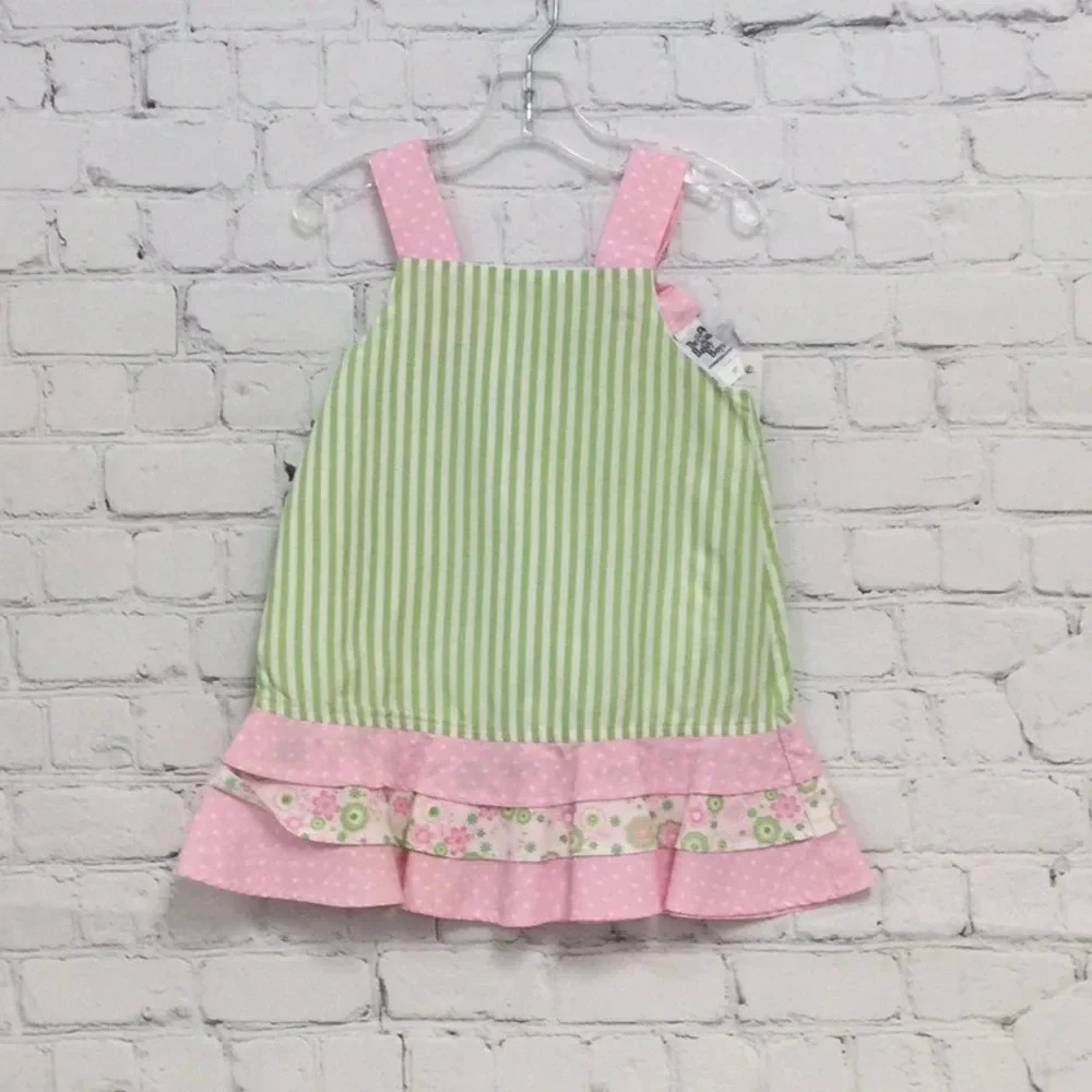 NWOT Bailey Boys 2T Stripe Ruffle Dress